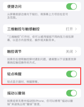 凤凰镇苹果授权维修站分享iPhone轻点无法唤醒怎么办 