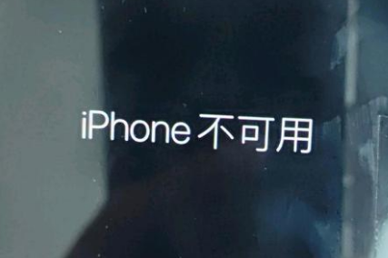 凤凰镇苹果服务网点分享锁屏界面显示“iPhone 不可用”如何解决 